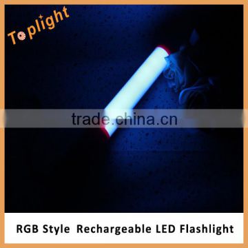 3.7V LED Flashlight Rechargeable With AC and DC Charger