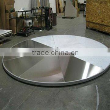 Slim car turntable for trade fair or car display