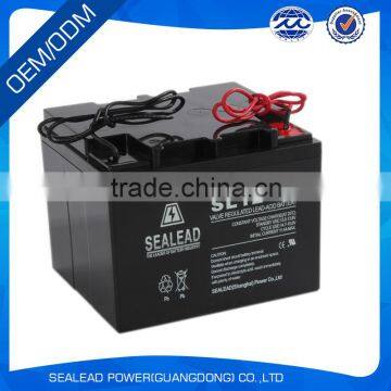 20 years manufacturer cheap price battery 12v 38ah for solar warning light