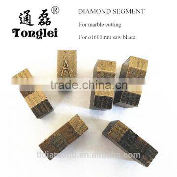 China Top quality diamond segment for Dia1600mm marble cutting