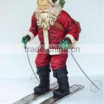 2014 Christmas ornaments resin santa claus statues