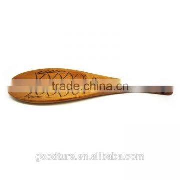 Solid Wood Fish Shape Rice Scoop Meal Serving Scoop Rice Ladle photo-4