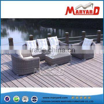 round shaped rattan outdoor furniture