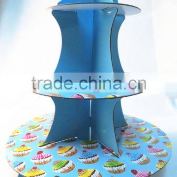 35cm High Fantasy 3 Tier Cardboard Cupcake Stands photo-2