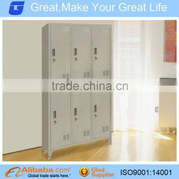 High quality steel 3 door wardrobe locker/metal school locker