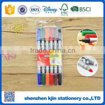 Promotional water color pen with double side in art markers into PVC bag for child