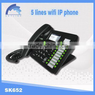 5 line sip ip phone internet phone call wifi ip phone 5 sip voip sip ip phone