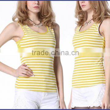 New Design Striped Morning Womens Tank Top In Bulk photo-3