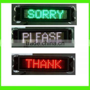 windshield LED sign 7*35 remote control