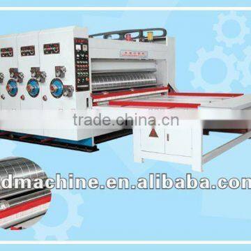 [RD-SA1200-3000-3]Semi Automatic Chain Feeding 3 Color Corrugated Carton Flexo Printing Slotting Die Cutting Machine photo-2