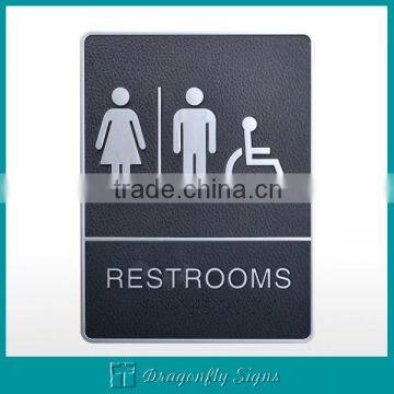 ABS plastic ADA toilet signs