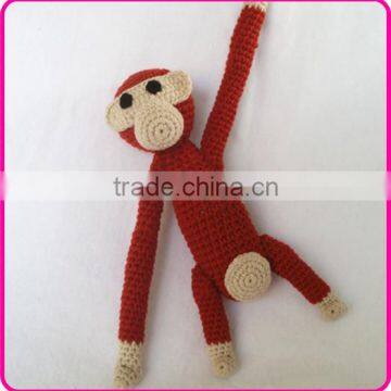 Cute handmade crochet baby toys monkey toys