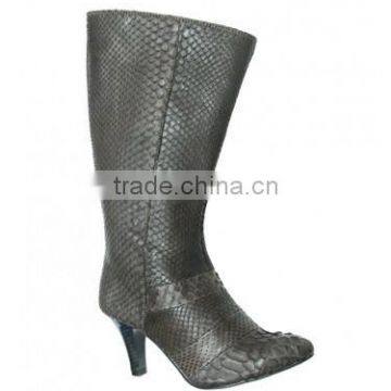 Python leather boots SWPS-004