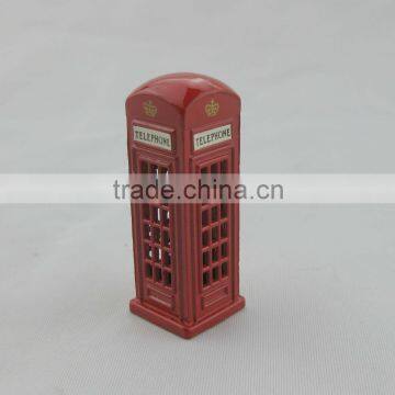YL303OEM Antique Mini Telephone Box Collection,London Souvenir 3D Telephone Box,diecast Metal London Telephone Booth