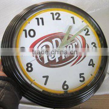 Wall 15" Neon Tower Clock Manufacturer