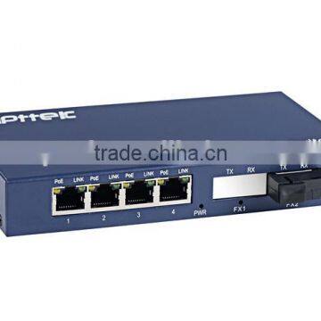 high quality 4PCS OEM 10/100M LANS RJ45PORT 2PCS SC/FC/ SFP Ports POE Ethernet Switch