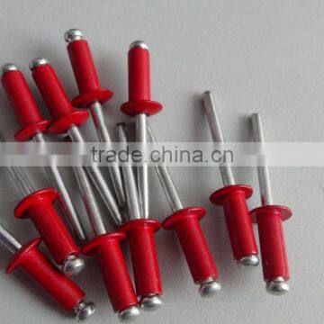 4x25 color pop rivet / red aluminum blind rivet