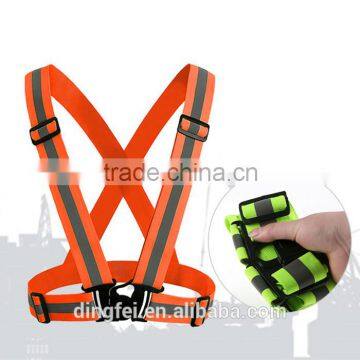 Custom logo High visibility Reflective X type safety vest ,safety belt , safety clothing