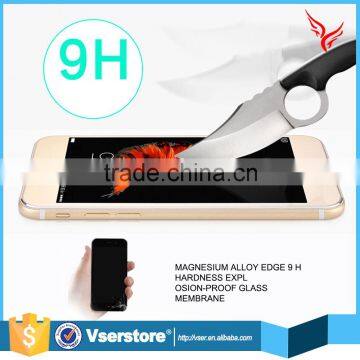 wholesale best 0.2mm tempered glass screen protector review for iphone 6 aluminium alloy color mobile phone tempered glass