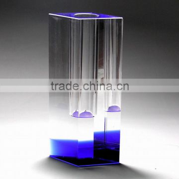 Single clear purple foundation High quality crystal flower vase