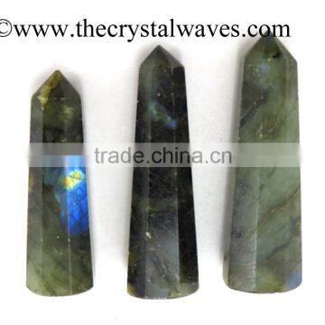 Labradorite wholesale Pencil 6 to 8 Facets Single Terminated Point Khambhat Gujarat India crystal waves