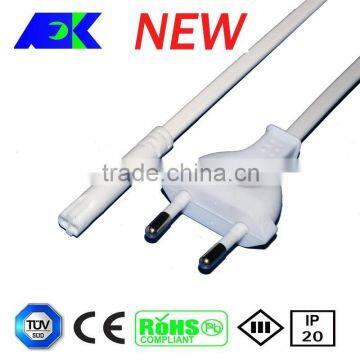 Led pendant light 250V 2.5A AC power cord mikro-stecker Euro plug to 250MP male connector