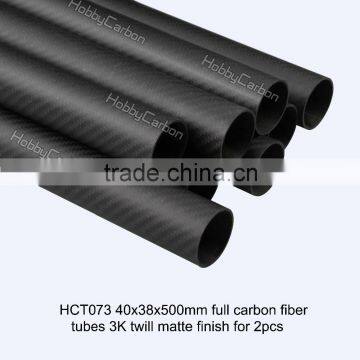 Multirotor / UAV 40*38*500mm 3k Professional Pure Carbon Fiber Twill Matte Weave Round/Square Tube