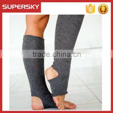 A-84 knee high yoga socks spats toeless pedicure yoga socks dance spats socks