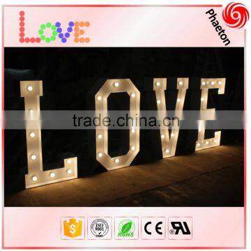 Wedding decorative love letter lamp