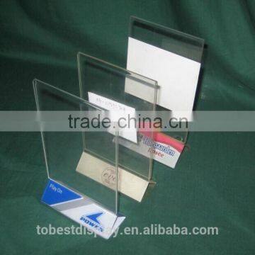 China professional factory custom acrylic menu stand