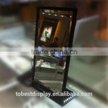 Hot sale custom acrylic mirror with logo, customized logo hand mirror