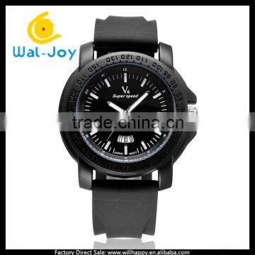 WJ-5337-2 newest silicone Japan movt waterproof hot sale V6 complete calendar men watch