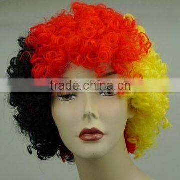 Germany Series football fan wig,football fan hair