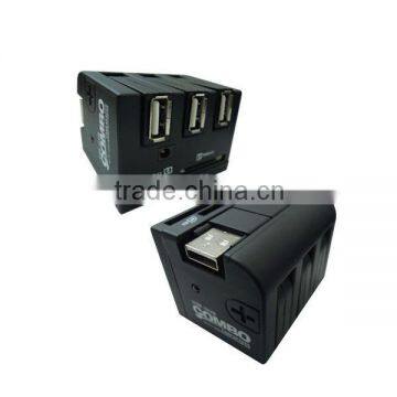 USB 2.0 COMBO Card Reader with 3 USB Port