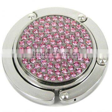 wholesale metal crystal magnetic bag holder on table,weight capacity : 7kg,good quality,pass SGS factory audit
