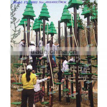 Lifelike outdoor galvanized-pipe tree climbing equipment with unique design