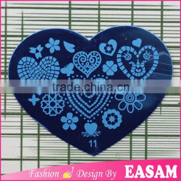 Heart Shape 28styles DIY Polish Beauty Charm Nail Stamp Stamping Plates 3d Nail Art Templates Stencils