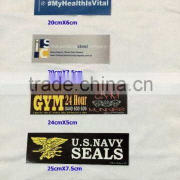 custom waterproof car bumper stickers