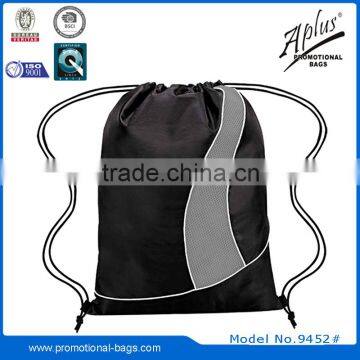 promotion packing Use and Polyester Material drawstring bag