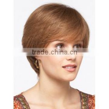 china wholesale short brown wig customized order accepatable and free sample provide