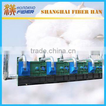 Textile waste recycling machine line, fabric waste recycling machine