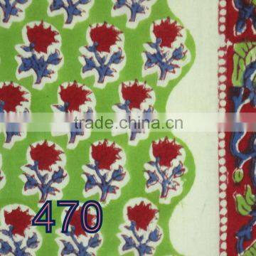 RTC35D Indian Hand Made Block Print 100% Cotton Fabric Jaipur Manufacturer