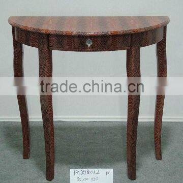 Simple Snakeskin Semicircle Desk