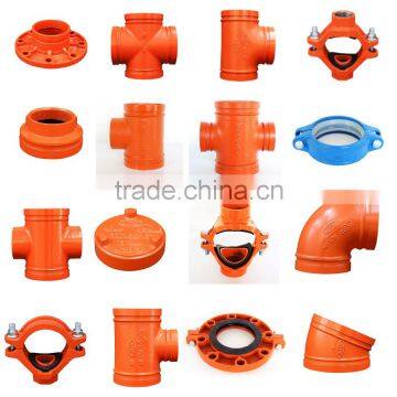 ISO9001 & FM Approved Ductile Iron Grooved Fittings Quality Choice