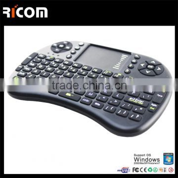 wireless keyboard with mouse touch pad,wireless air mouse with keyboard for smart tv--T2--Shenzhen Ricom