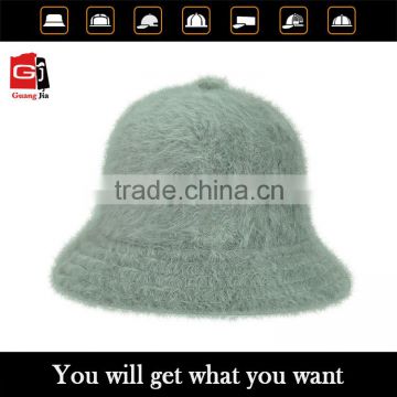 Promotional best price good quaility customize wool winter short brim bucket hat wholesale