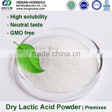 China Factory Supply Dry Lactic Acid Powder 55 and 60 Percent