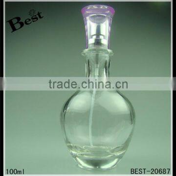 100ml empty egypt perfume bottles with plastic cap, aluminum sprayer