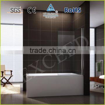 good quality pivot 1 glass bathtub shower screen EX-201-1