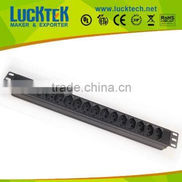 1.5U 14ways swiss power rack PDU outlet for cabinet with SPD surge protector